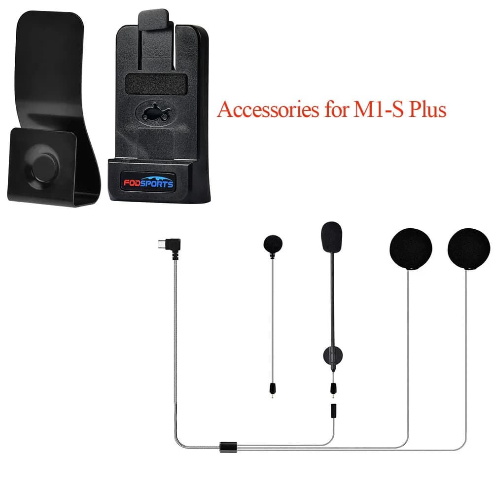 Fodsports Moto Bluetooth Casque Casque Interphone Accessoires pour M1-S Plus M1-S Air Écouteur Écout