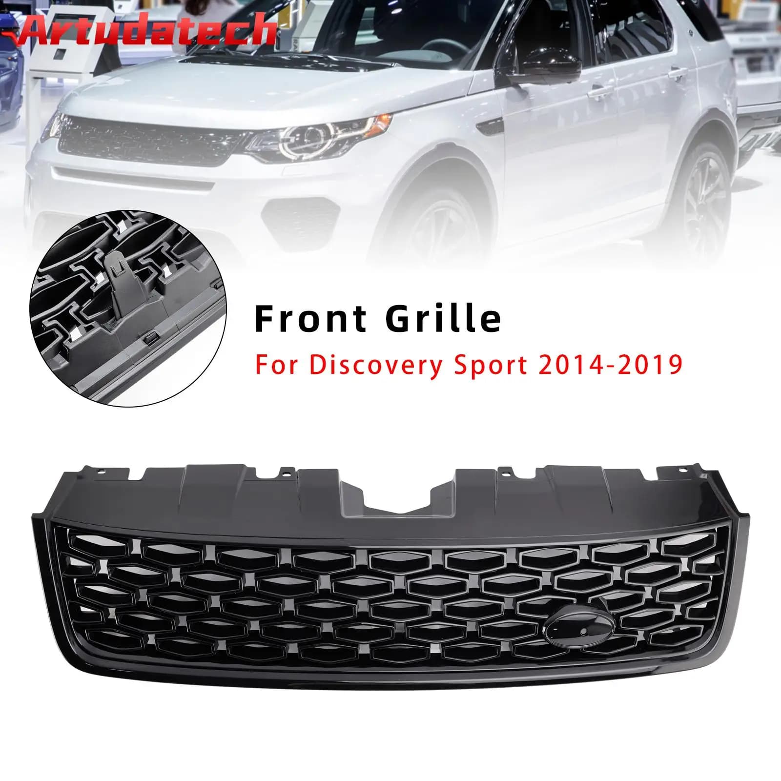 Grille de pare-chocs avant de style dynamique Artudatech LR 073217 Convient pour Discovery Sport L
