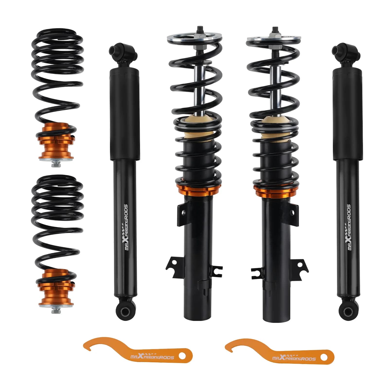 MaXpeedingrods Coilovers avant et arrière pour Peugeot 207 Hatchback SW Estate 2007-2013