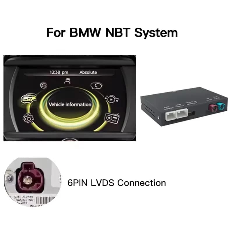 CarPlay Android sans fil automatique pour Mini R55 R56 R57 R58 R60 R61 F54 F55 F56 Clubman Countryma