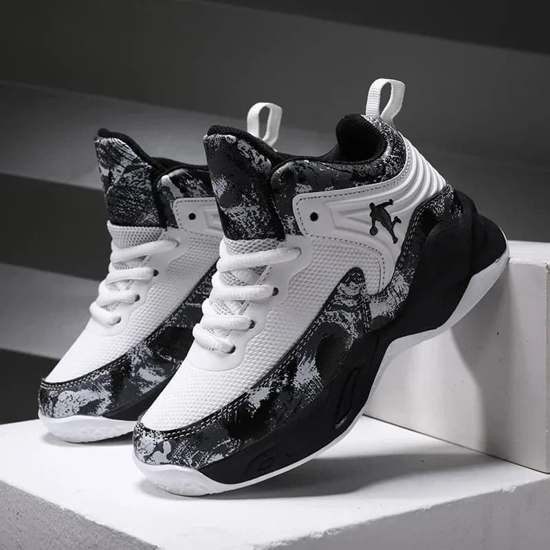 Chaussures de basket-ball pour enfants, baskets à semelle optique, chaussures de sport pour enfants,