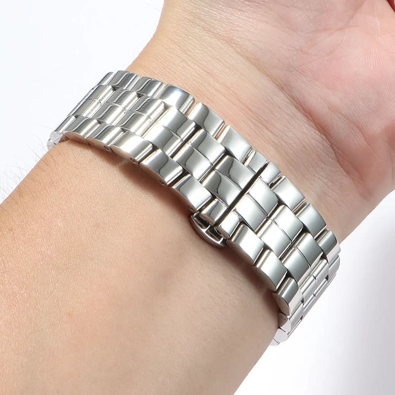 Bracelet de montre Chopard compatible-acier inoxydable, original pour bracelet de montre en acier in