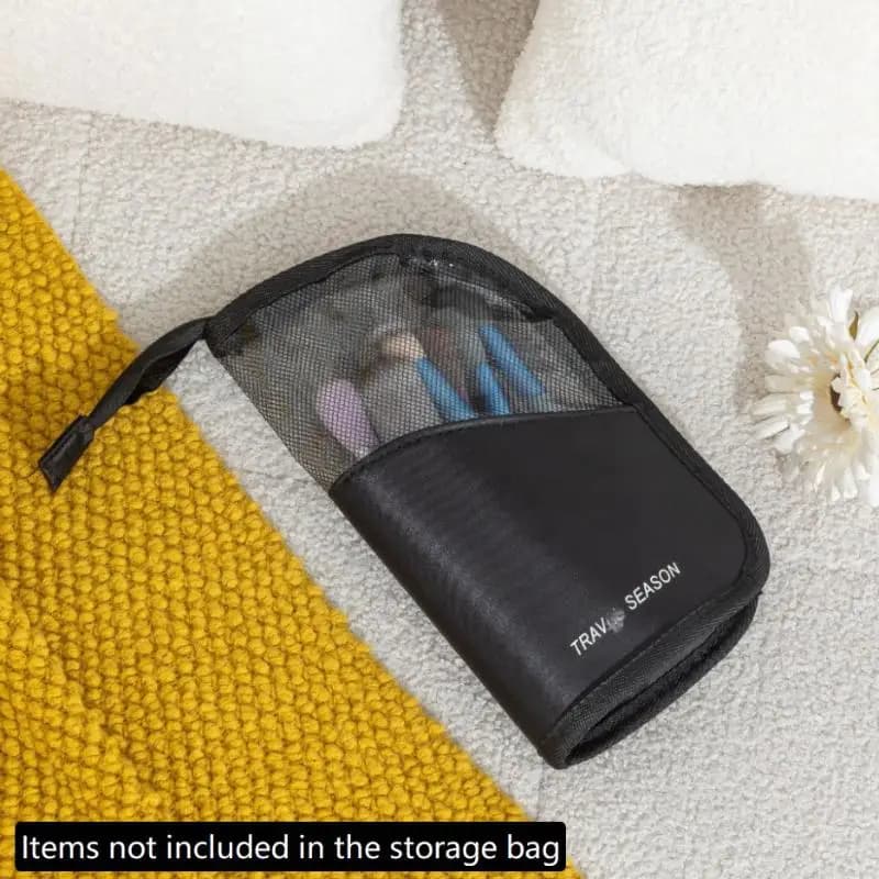 Trousse à cosmétiques transparente avec fermeture éclair pour femmes, sac de voyage pour pinceaux de
