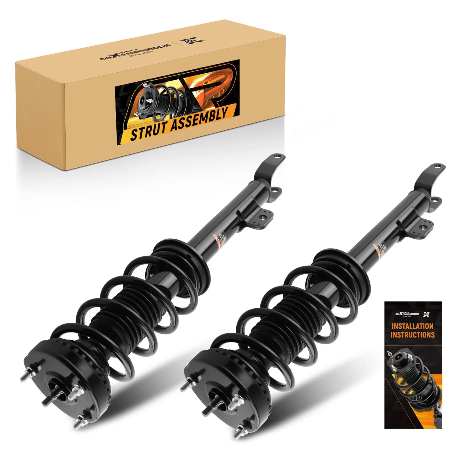 Suspension à ressorts avant, paire d'amortisseurs en acier haute résistance, 2 pièces, pour Chrysler