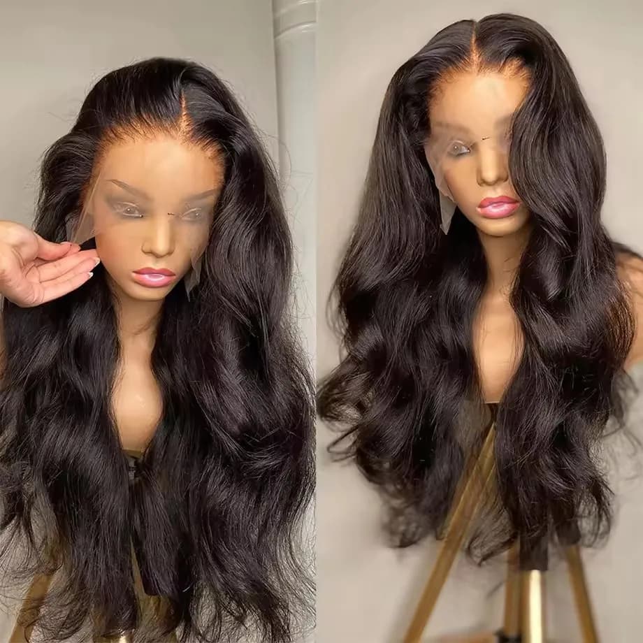 Perruque Lace Frontal Wig 100% naturelle, Body Wave, sans colle, 6x4, 5x5, 9x6, 7x5, 13x4, 13x6, 360