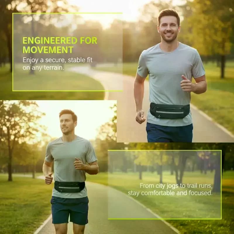 1 sac banane de sport polyvalent et imperméable au design élégant pour un ajustement confortable lors des activités