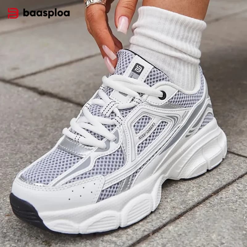 Baasploa femmes chaussures de sport en plein air léger respirant Jogging baskets femme décontracté m