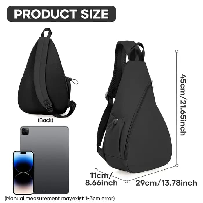 Sac à dos bandoulière de sport pour raquettes, sac à dos bandoulière pour pickleball, pour équipement et accessoires, deux balles, squash 