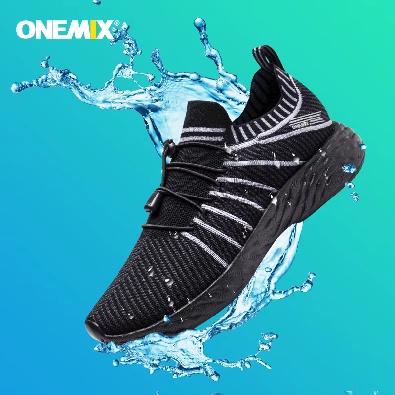 ONEMIX chaussures de course imperméables pour hommes respirant léger femmes formation marche baskets