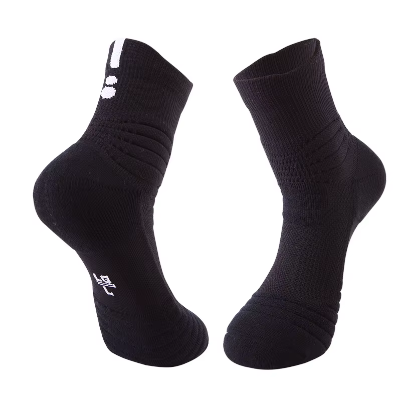 Brothock-Chaussettes de basket-ball professionnelles en coton épais, bas de serviette d'élite, non a