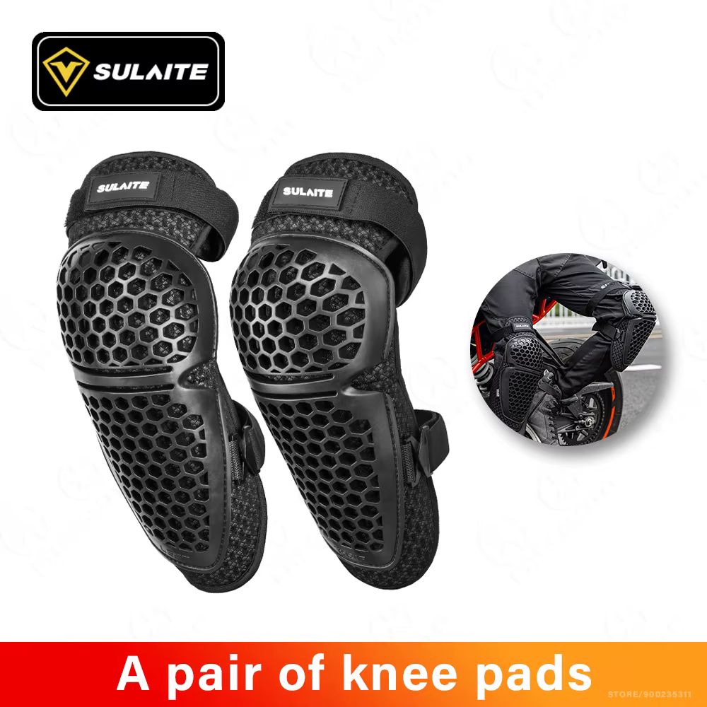Genouillères de moto genouillère de motocross maille protection de coude de moto genouillères de spo