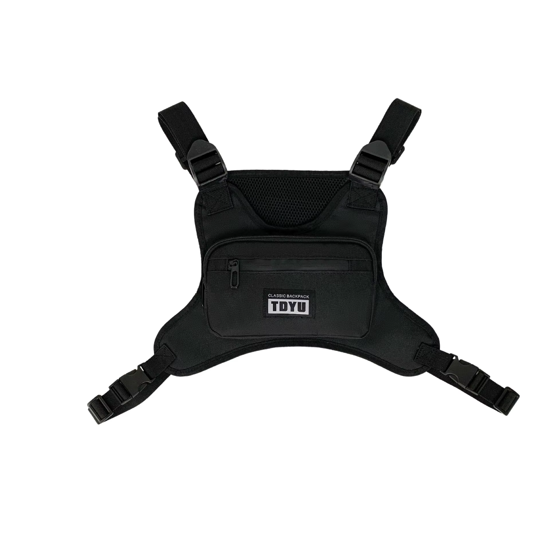 DulChest-Sac à Dos Fonctionnel pour Homme et Femme, Orange, Noir, Gris, Hip Hop Techwear GlaBag, Out