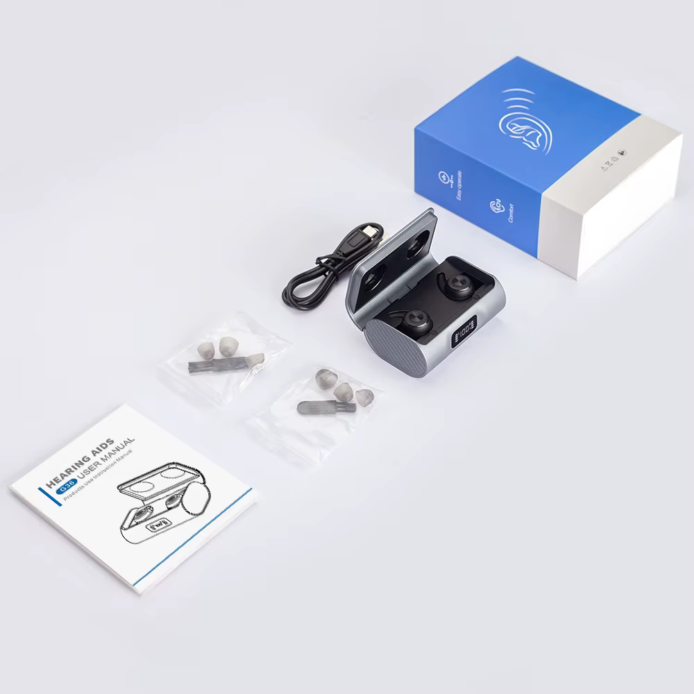 Aide auditive appareil auditif Rechargeable apparence sportive puces numériques ITE oreille aides au