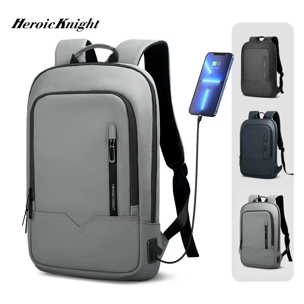 Sac à dos Heroic Knight pour ordinateur portable 14 "pour homme, sac d'affaires multifonctionnel, sa