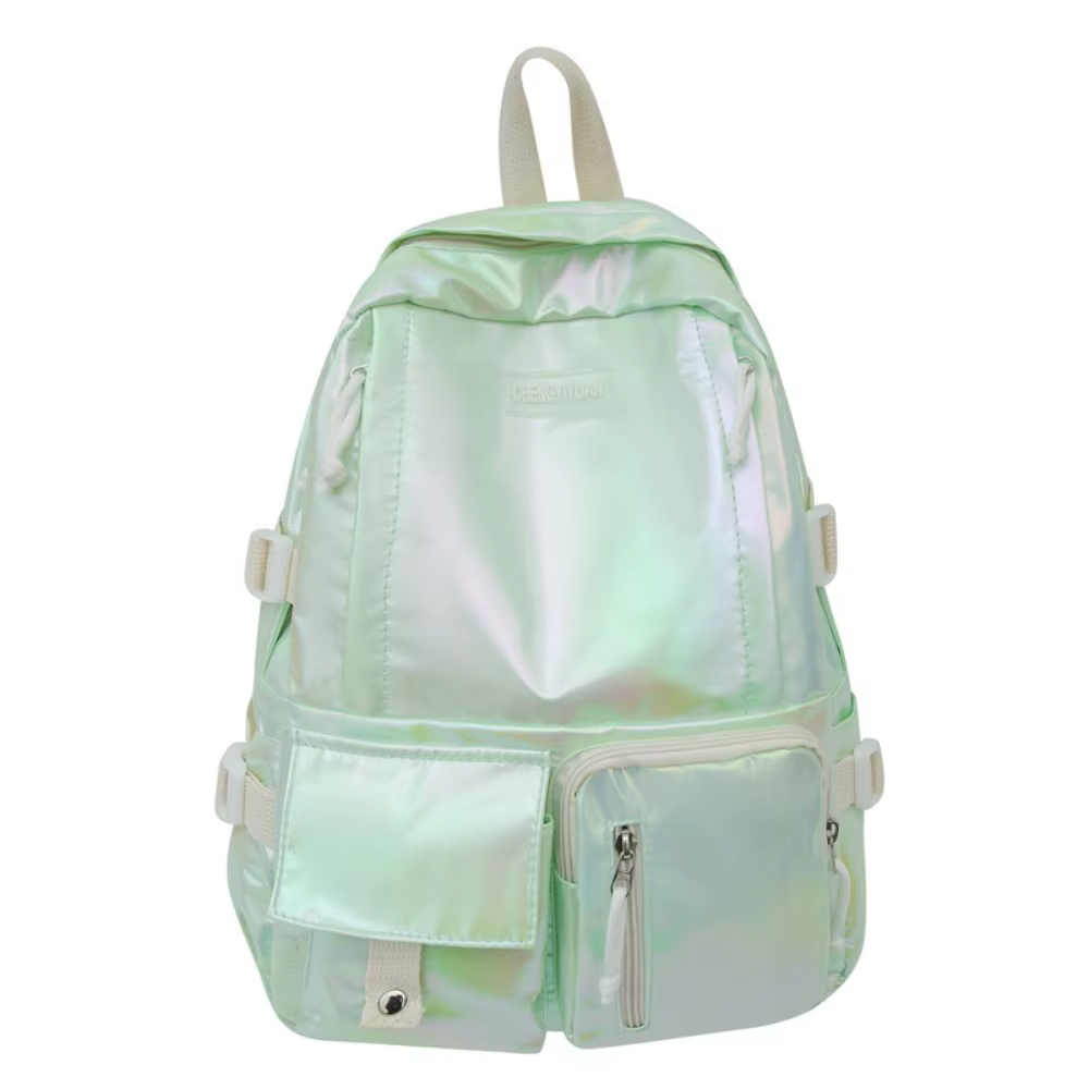 Sac à dos laser multi-poches style coréen grande capacité pour étudiants, sac de rangement, sac de v