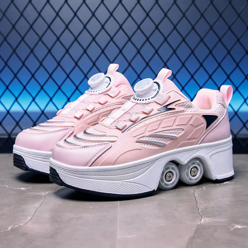 Patins à roulettes pour enfants, 4 roues, baskets de sport d'extérieur pour garçons, bottes pour enf