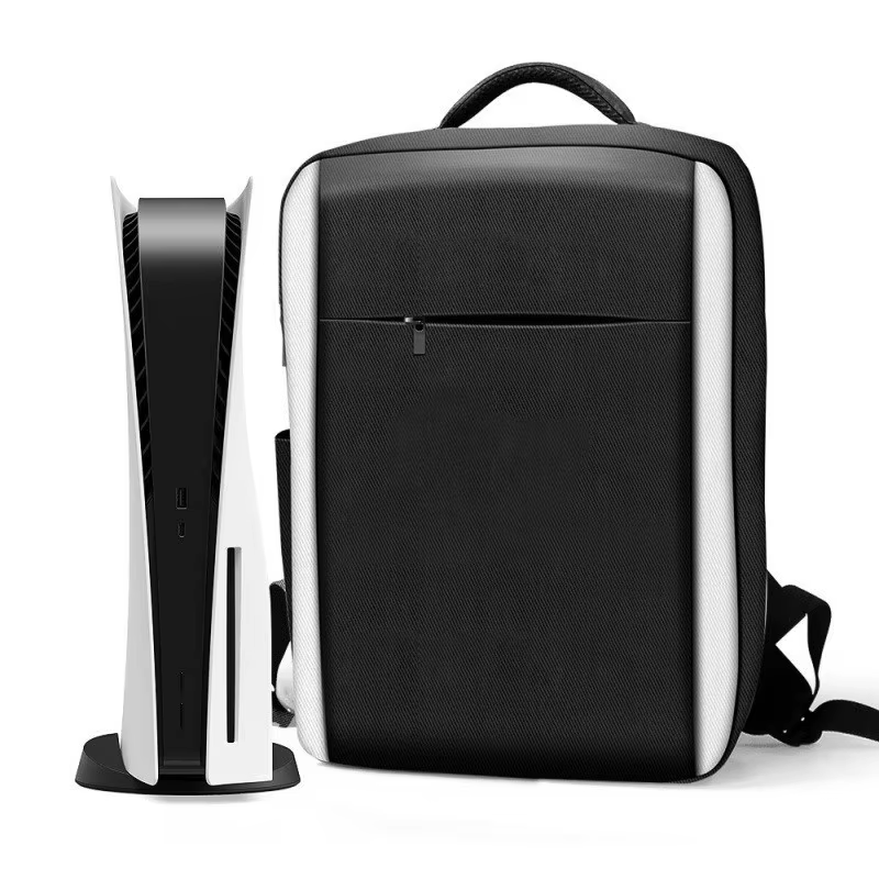 Sac de rangement pour console PS5, grande capacité, sac à dos de transport pour voyage, rangement po