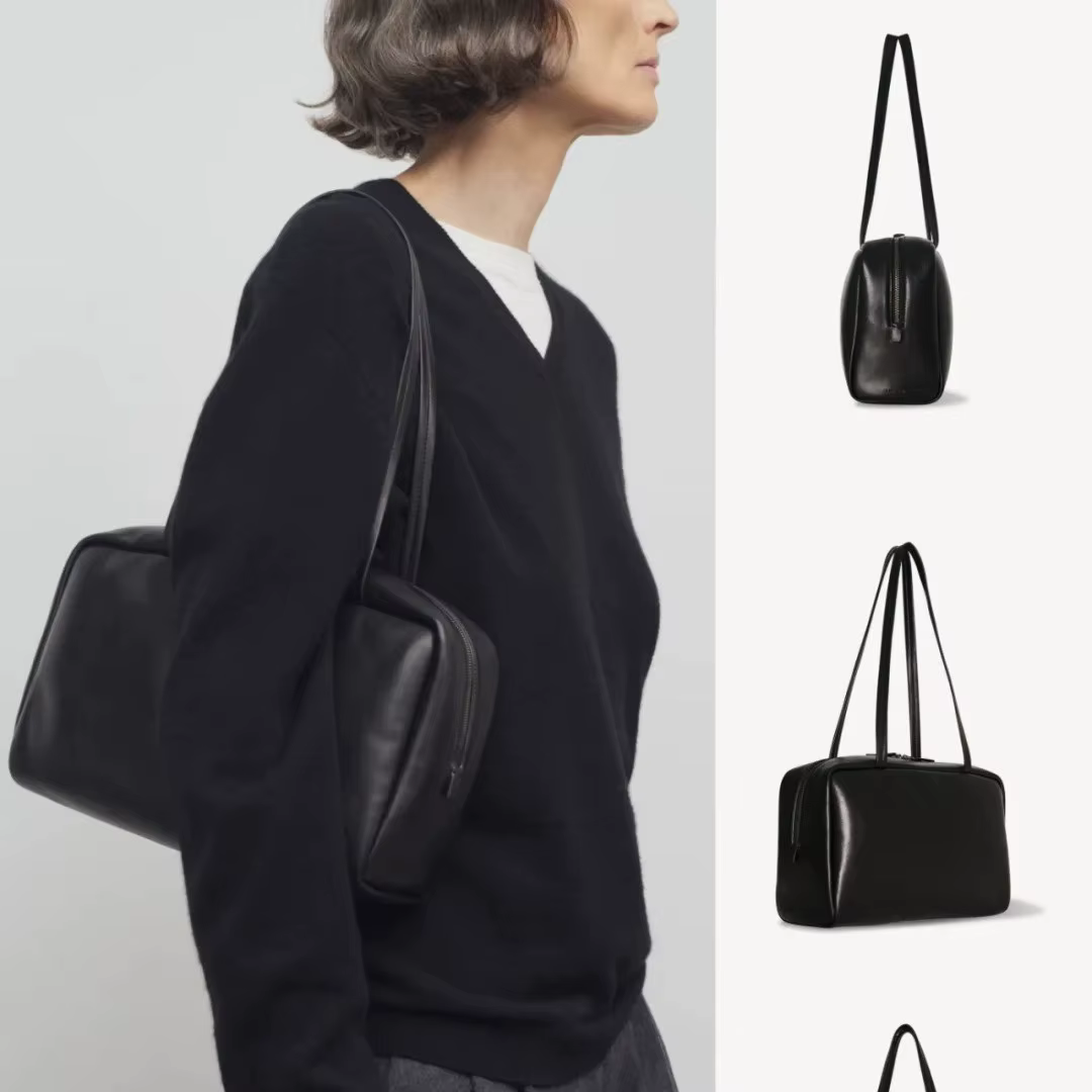 Sac à main pour femme en cuir de mouton, sac bowling pratique pour les trajets quotidiens, sac porté