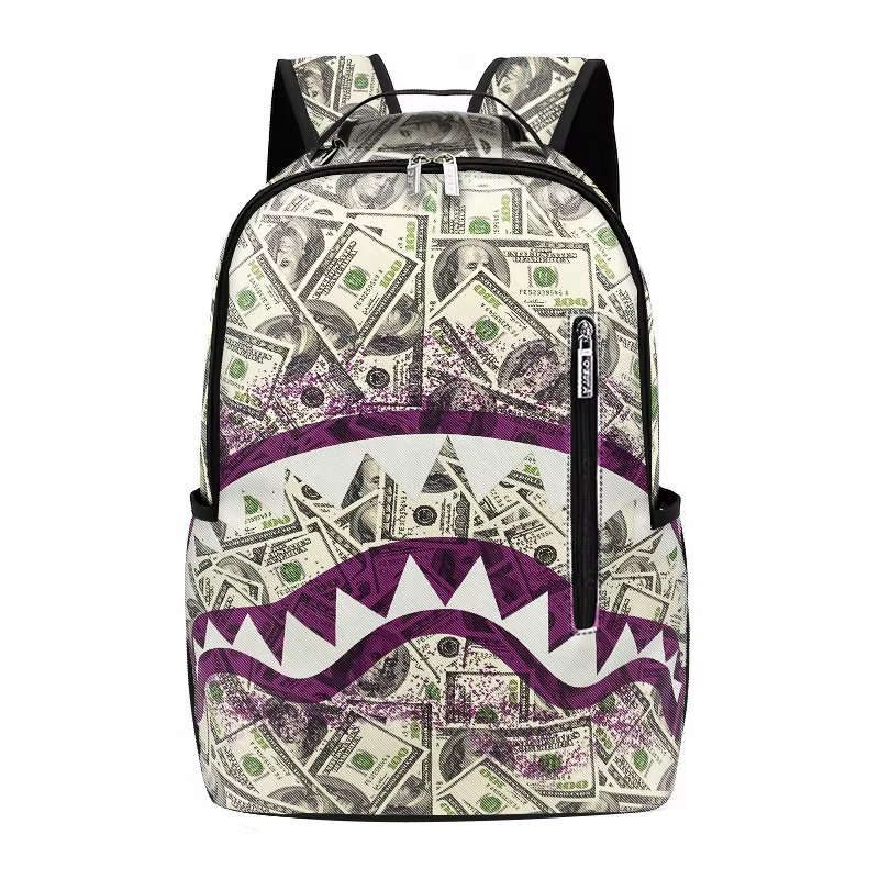 Sacs à dos tendance pour hommes et femmes, sacs à dos à la mode, sacs à dos grande capacité à motif 
