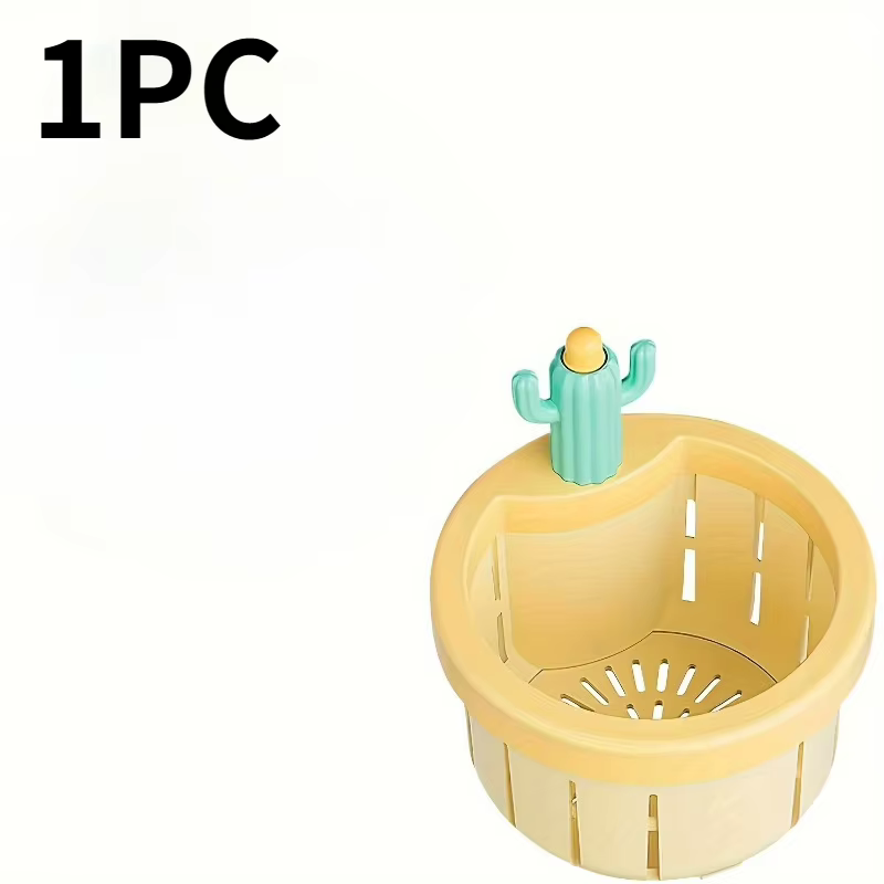 Panier égouttoir multifonctionnel pour évier en forme de cactus, filtre de cuisine anti-colmatage po