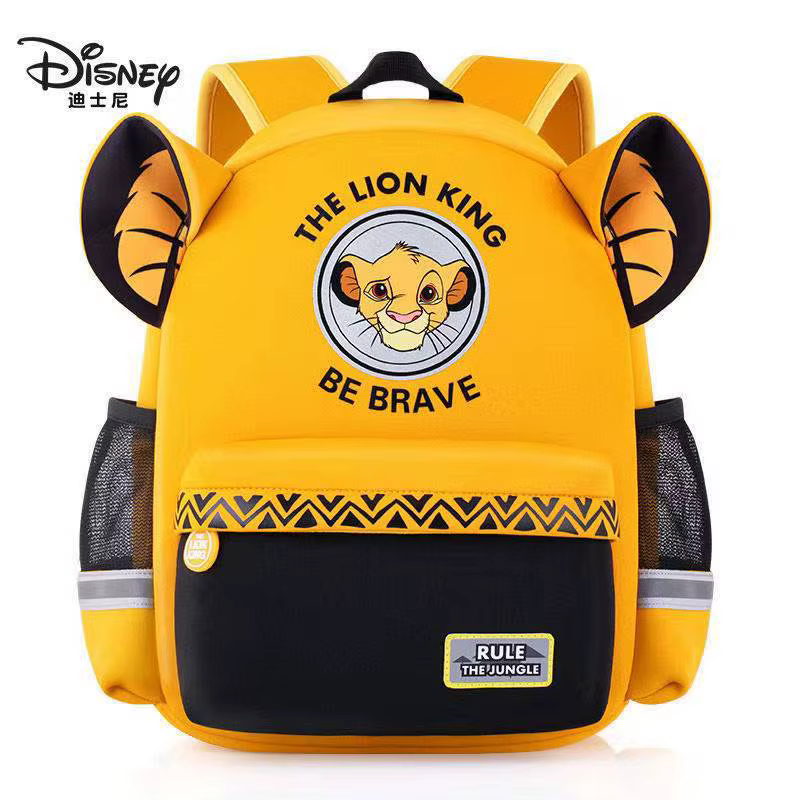 Sac à dos de dessin animé Disney pour enfants, sac d'école Le Roi Lion, sac à dos princesse pour fil