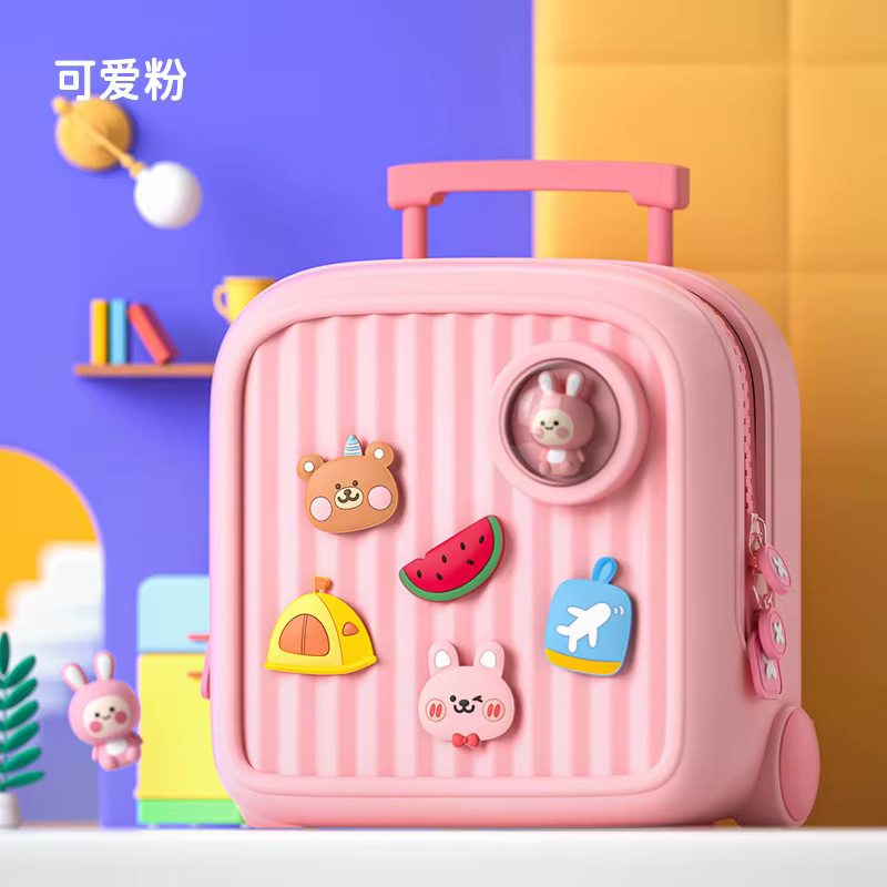 Sacs à dos Kawaii pour enfants, bricolage, lapin de dessin animé, cartable d'école pour garçons en b