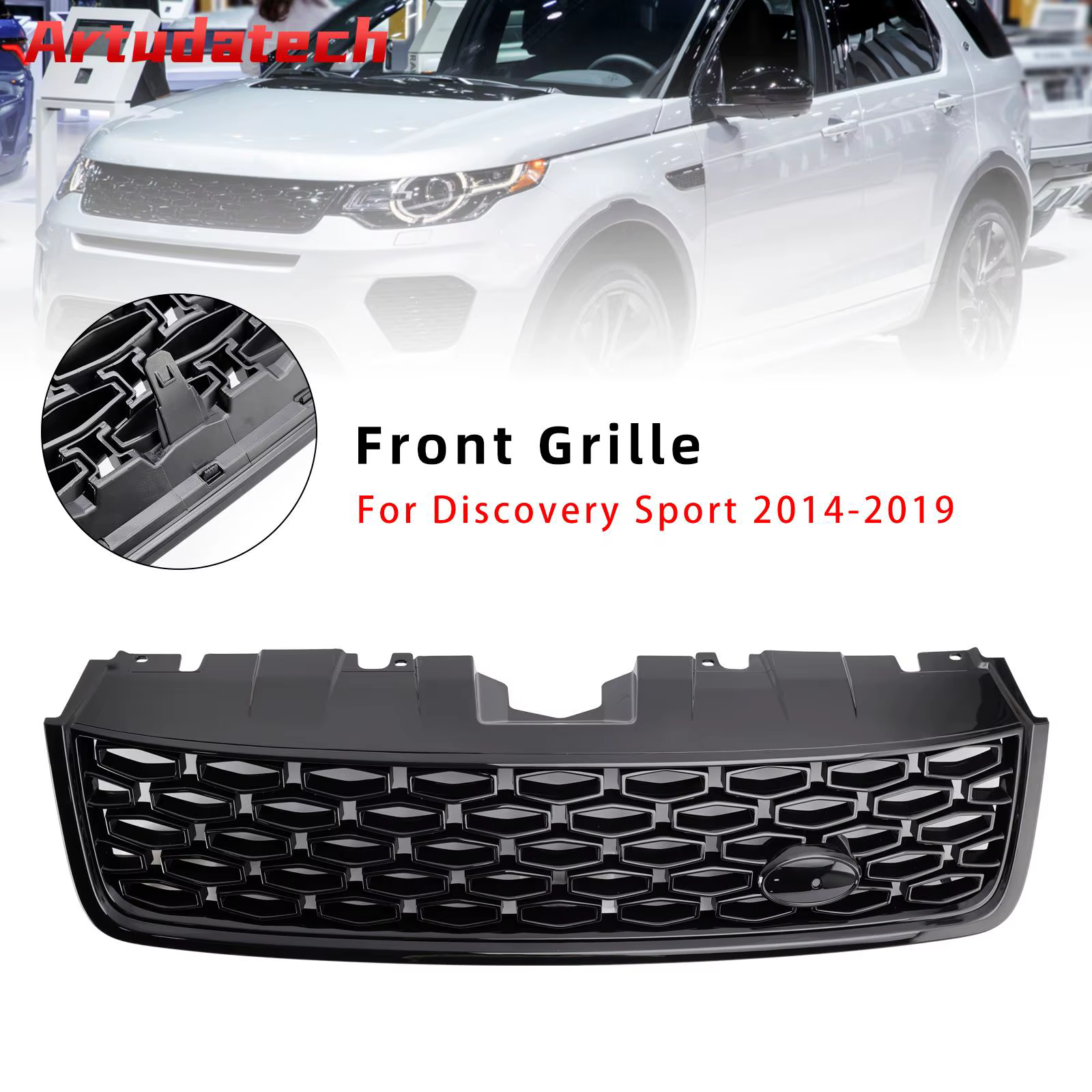 Grille de pare-chocs avant de style dynamique Artudatech LR 073217   Convient pour Discovery Sport L