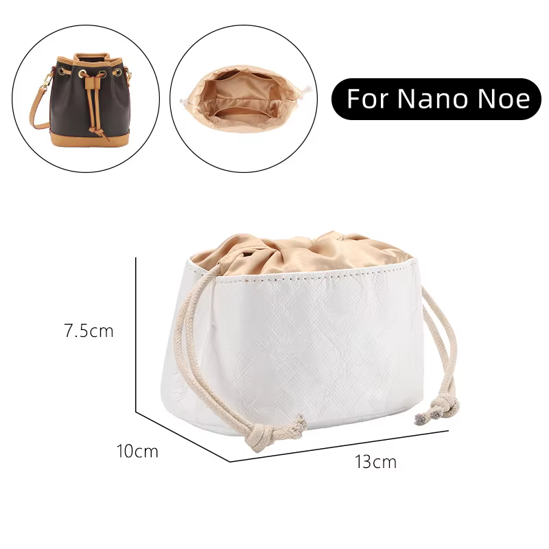 CRAZYSMITH sac organisateur pour LV Nano Noe sac à main Dupont papier sac intérieur insérer sacs de 