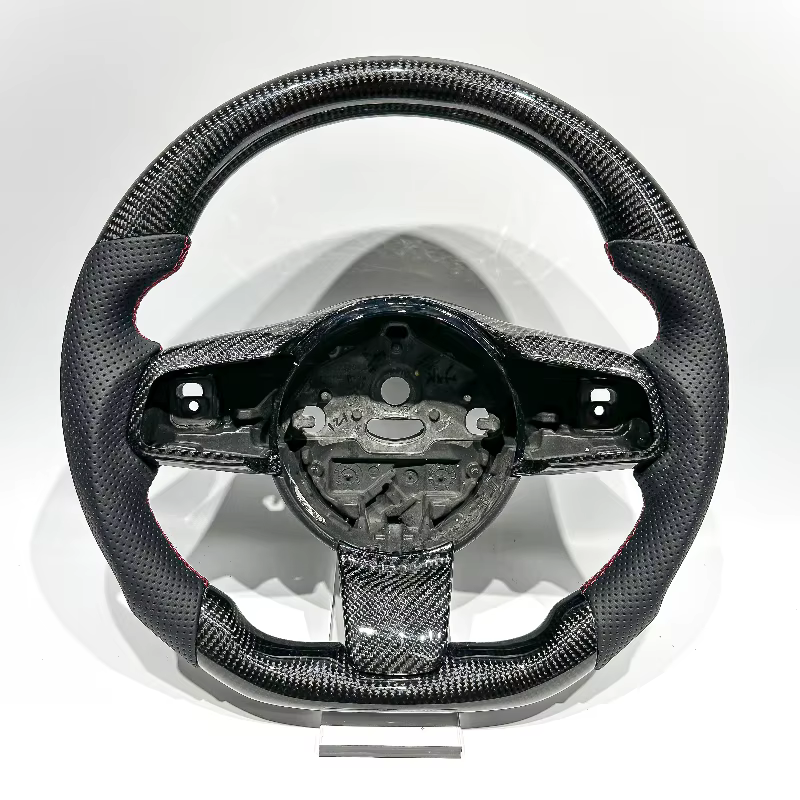 Volant sport en fibre de carbone personnalisé, compatible avec Jaguar XF, R-Sport, F-Type, F-Pace, E