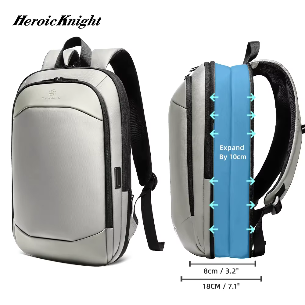 Heroic Knight sac à dos de voyage pour hommes étanche 17.3 "bagage à main sac à dos pour ordinateur 
