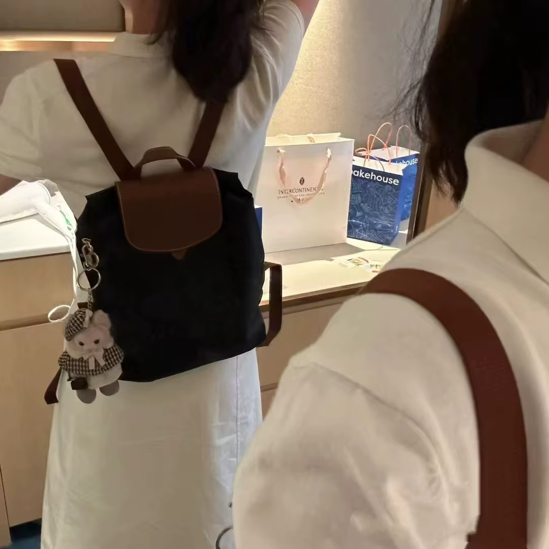 Sac à dos unisexe en nylon imperméable, simple, léger, grande capacité, décontracté, pliable, pour v