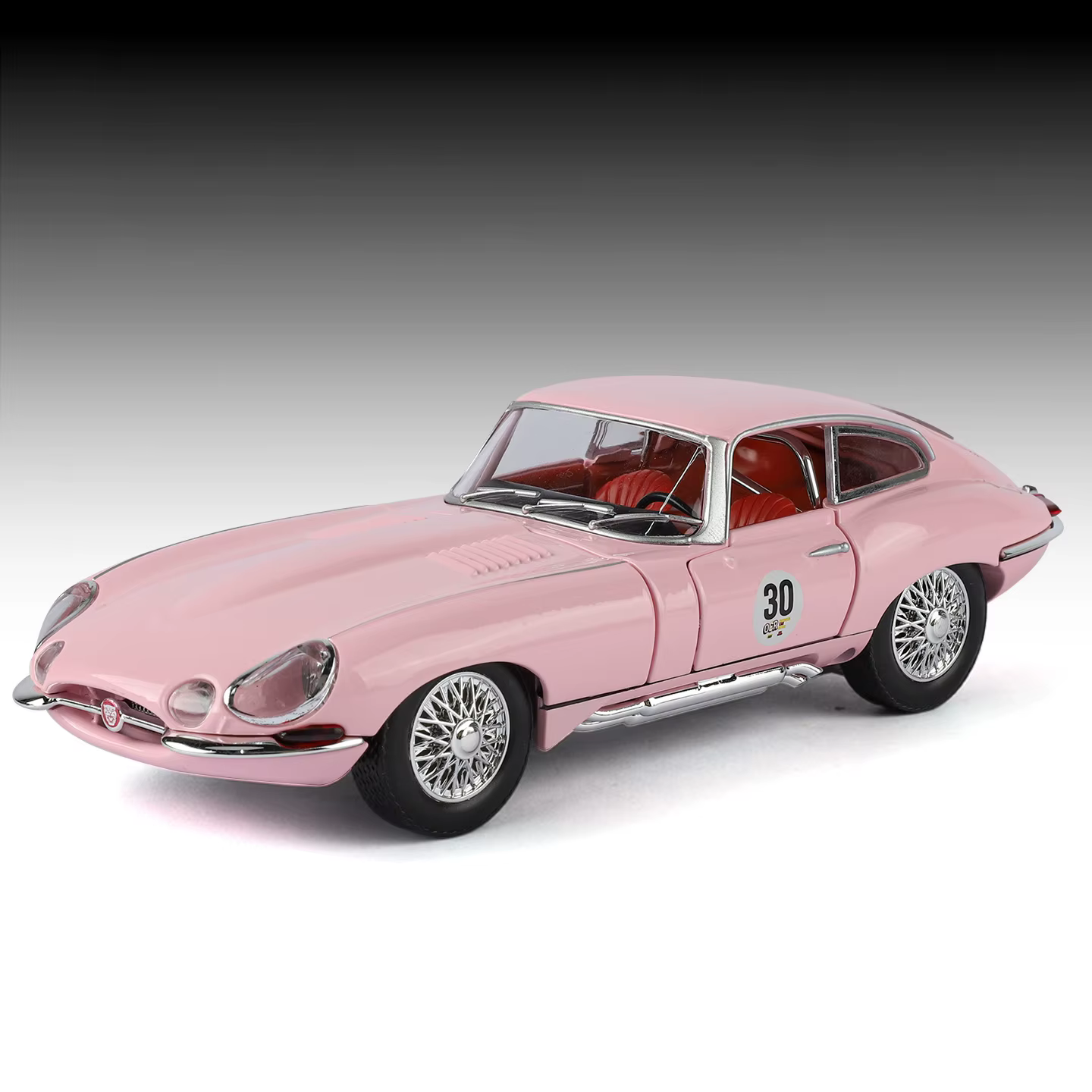 1:24 Jaguar E-Type Haute Simulation En Alliage Véhicule Miniatures Excellent Décor À La Maison Décor