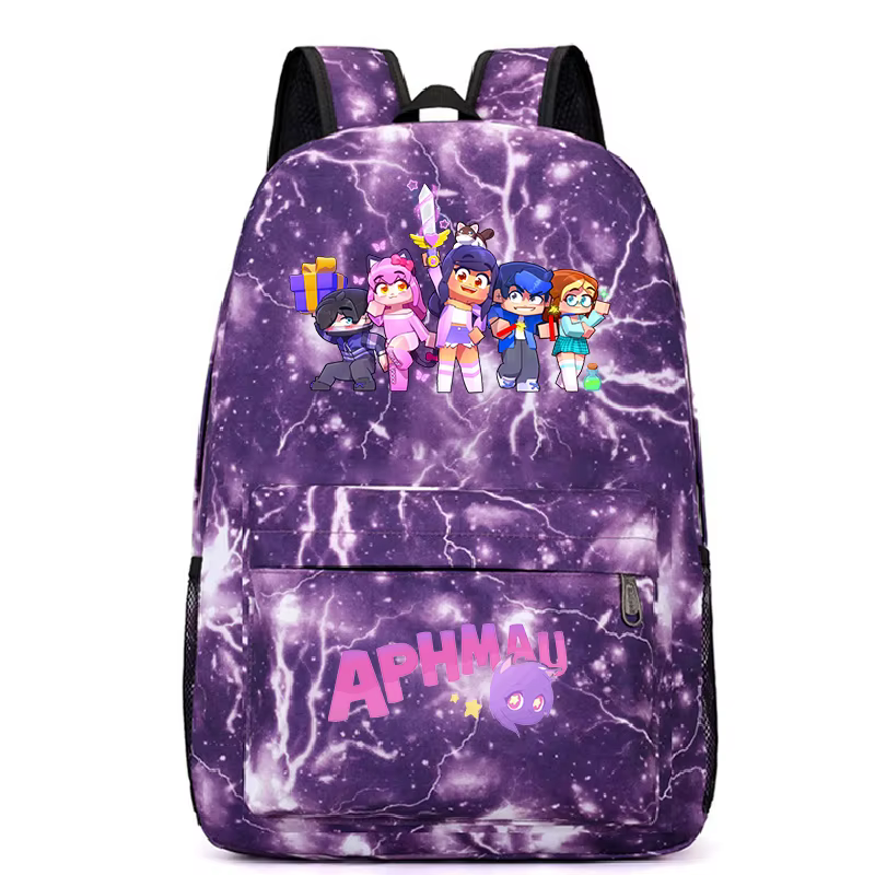 Aphmau imprimer sacs à dos mode étudiants sacs d'école adolescent pochette d'ordinateur filles garço