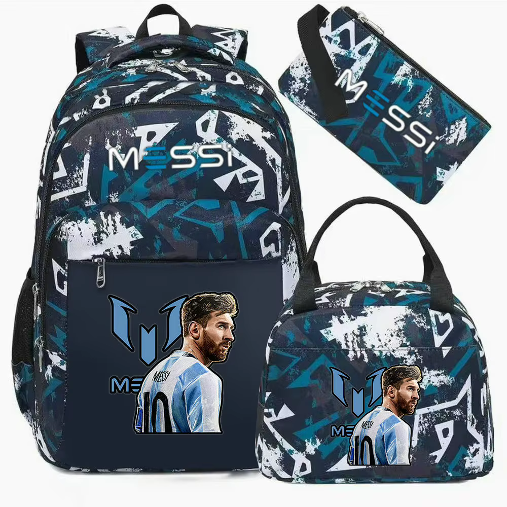 Messi sac à dos adolescente garçons sac à dos pour ordinateur portable étudiant sacs à dos couleur u