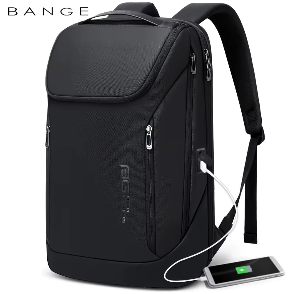 BANGE affaires sacs à dos ordinateur portable 15.6 pouces multifonctionnel étanche grande capacité t