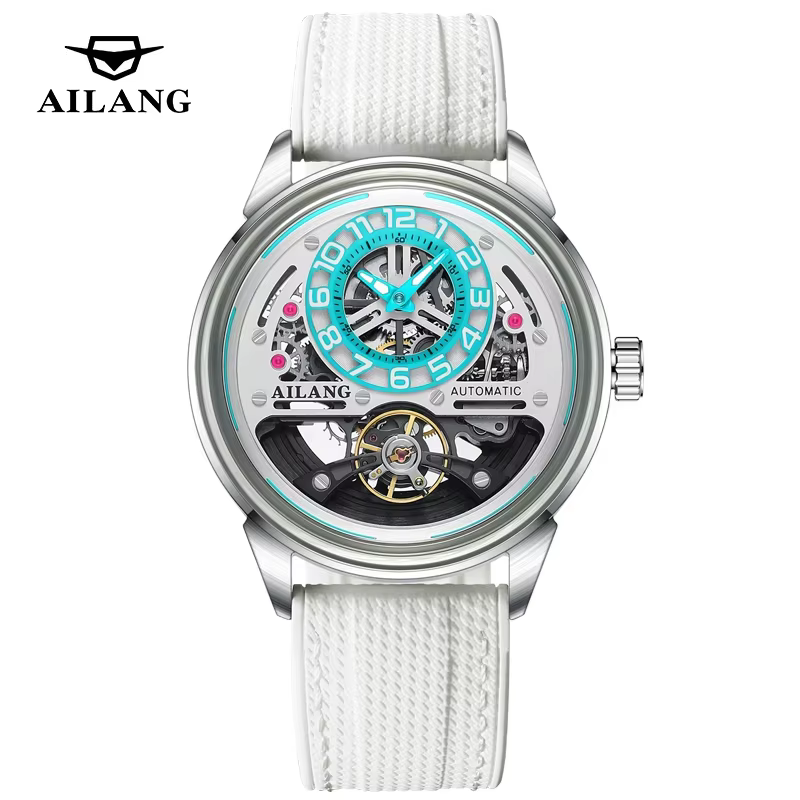 Nouvelle Montre Mécanique Automatique Sportive AILANG Tourbillon au Design Attrayant, Étanche en Aci