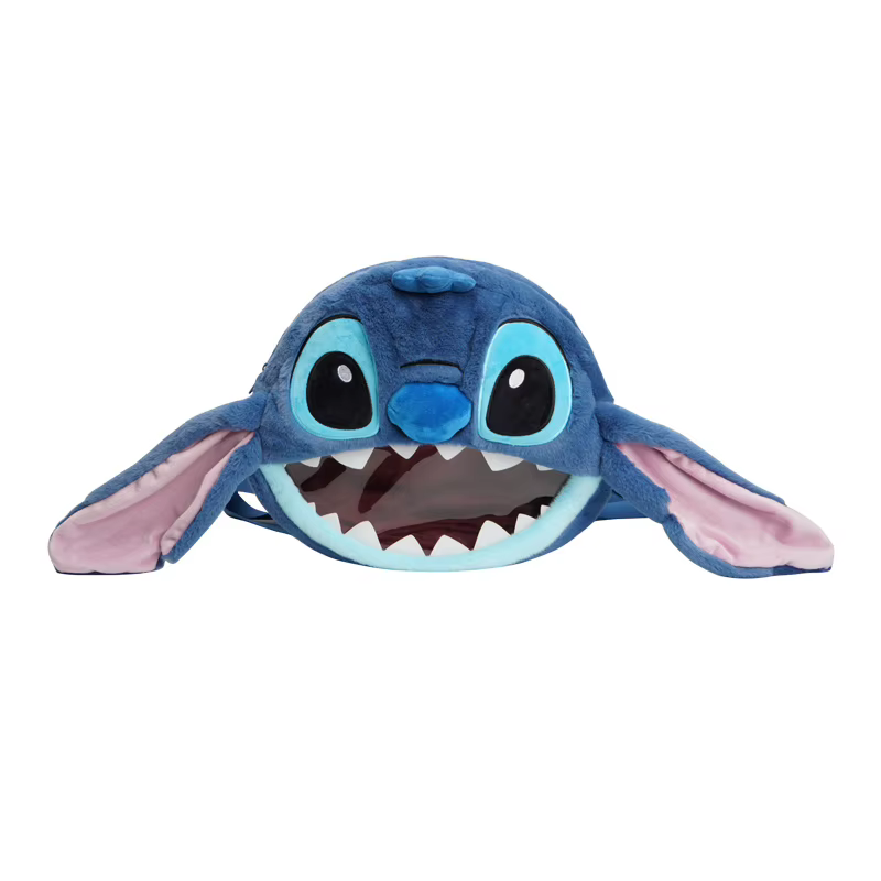 Sac à dos Stitch en peluche pour femmes, sac à main polyvalent à la mode et mignon pour voyage quoti