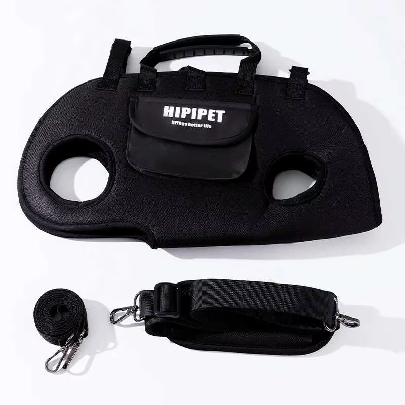 Sac à dos avec harnais de levage pour chiens, pour petits chiens, porte-sling avec poignée, laisse, 