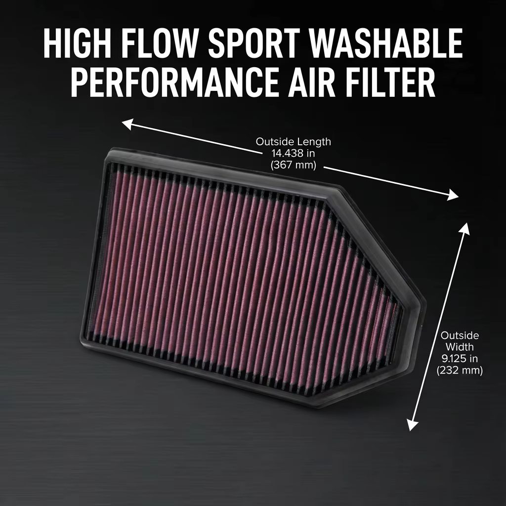 Filtre à Air Sport à haut débit, pour Chrysler 300 C S Dodge Challenger Charger LD 3.6 5.7 6.2 6.4L 