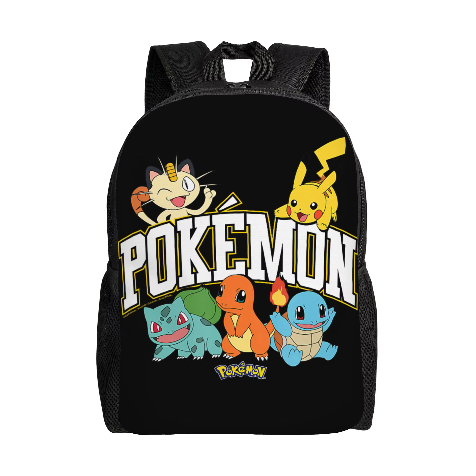 Sacs à dos Bandai Pokemon Pikachu Charmander Bulbasaur Squirtle Meowth Daypack mochila Sac à dos de 