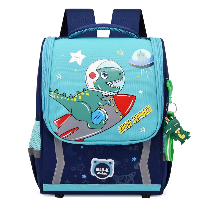 Nouveau sac d'école mignon dessin animé toile grande capacité étanche maternelle enfants espace sac 