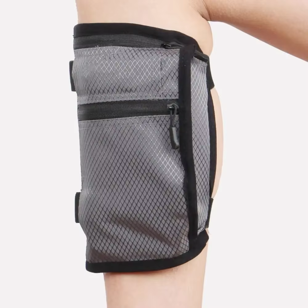 Sac de course extérieur en nylon pour hommes et femmes, sac de mollet, étanche, jambe, portefeuille,