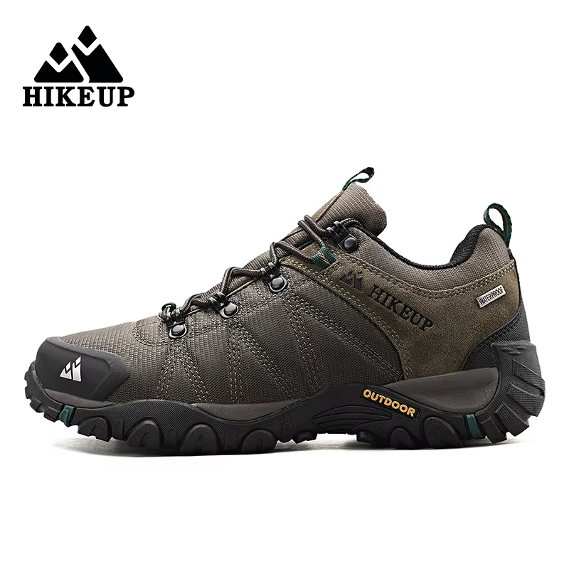HIKEUP chaussures de randonnée antidérapantes pour hommes vêtements de plein air respirants résistan