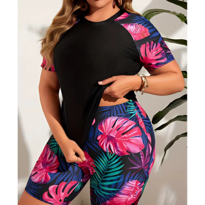 Maillot de bain deux pièces pour femme, nouveau maillot de bain imprimé haut de gamme, style sportif