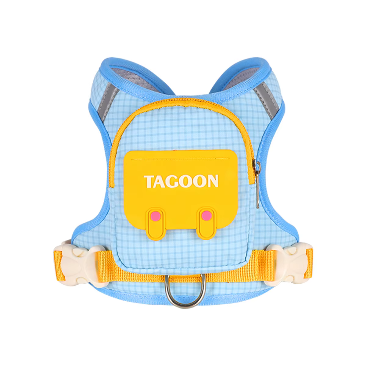 Sac à dos-harnais pour chien, motif écossais mignon, sac de transport extérieur pour animaux de comp