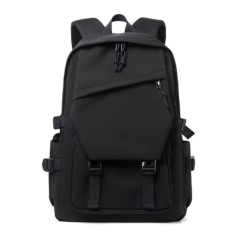 Sac à dos simple de couleur unie, sac à dos de voyage, beaucoup d'espace de rangement, très adapté a