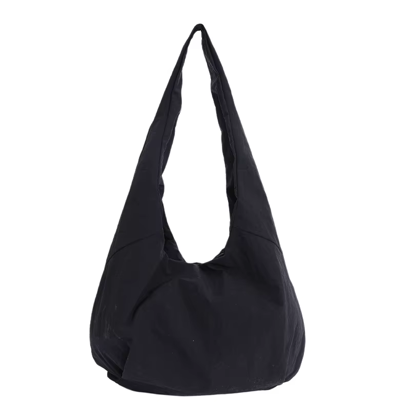 Sac à bandoulière grande capacité couleur macaron, simple, uni, polyvalent, à porter à la main ou so