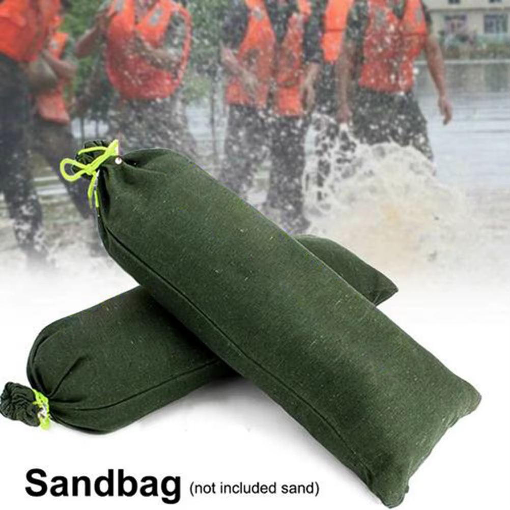 Sac de sable anti-inondation 30x70cm, épaissi, avec liens de serrage