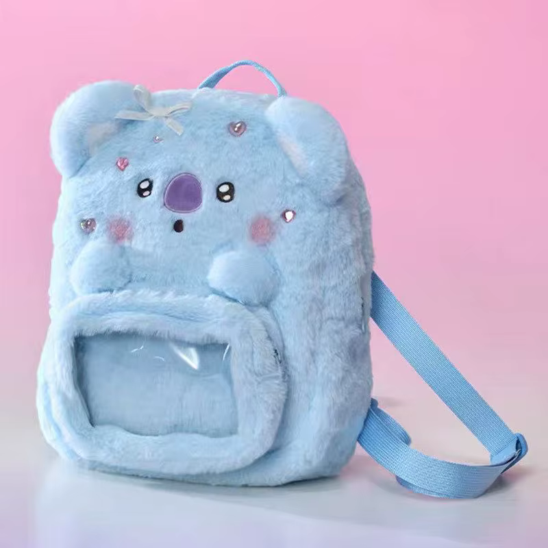 Sac à dos en peluche BT21, mignon et kawaii, pour garçons et filles, sac de rangement, itabag, artic