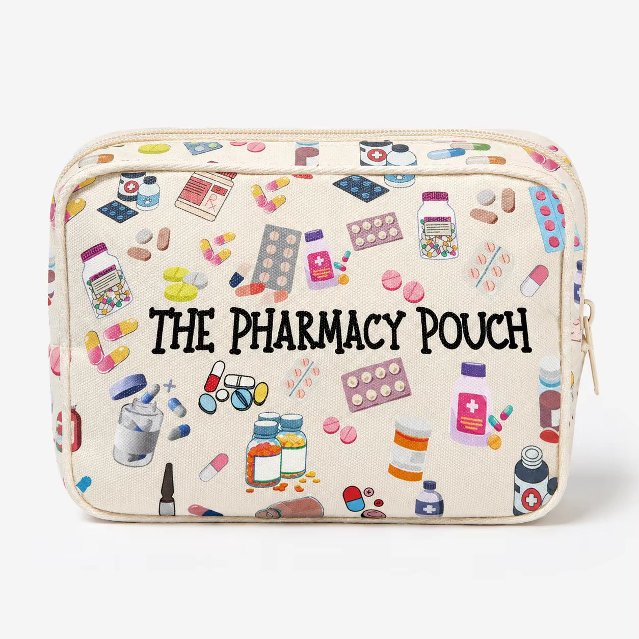 Pochette de pharmacie en toile, sac à médicaments, organiseur de premiers secours mignon pour les pi